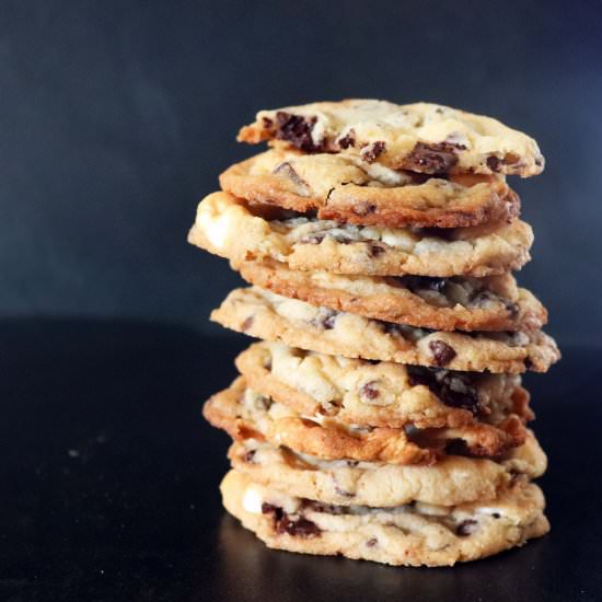 Marshmallow Chocolate Chip Cookies - Recipe photo by Sinful Kitchen