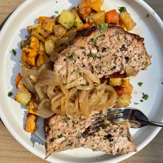 Sheet Pan Glazed Meatloaf - Recipe photo by onthebias