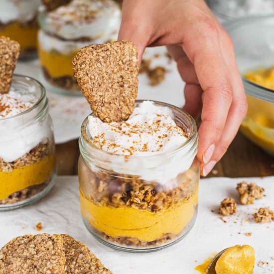 Pumpkin Pie Parfaits - Recipe photo by tastythriftytimely