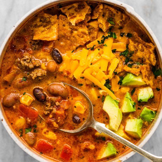 Taco Soup - Recipe photo by The Endless Meal
