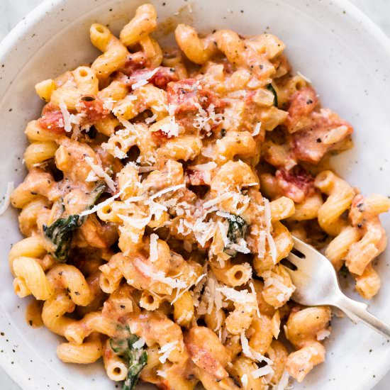 Creamy Tomato Pasta - Recipe photo by The Endless Meal