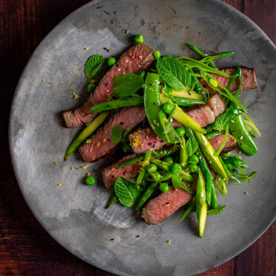 Steak and Vegetable Salad - Recipe photo by AnotherFoodBlogger