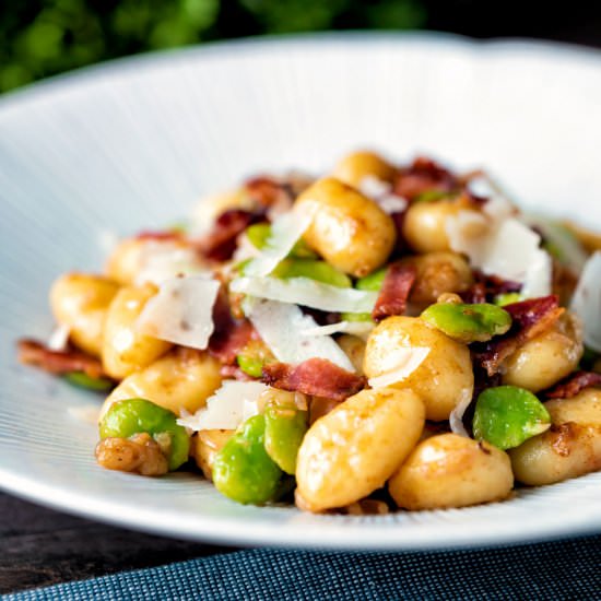 Pan Fried Gnocchi with Bacon - Recipe photo by Brian Jones