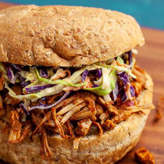 BBQ Pulled Jackfruit – Oil Free - Recipe photo by cleanfooddirtygirl