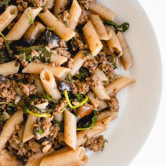 Balsamic Mushroom Pasta - Recipe photo by healmedelicious