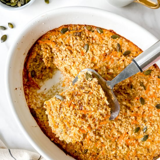 Carrot cake baked oatmeal - Recipe photo by Low Histamine Kitchen
