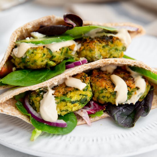 Healthy Pan Fried Falafel - Recipe photo by FromScratchFast