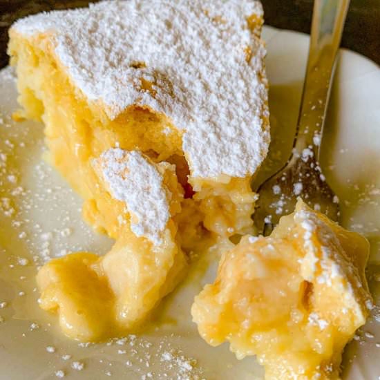 Magic Cake With Autumn Apples - Recipe photo by NotEntirelyAverage