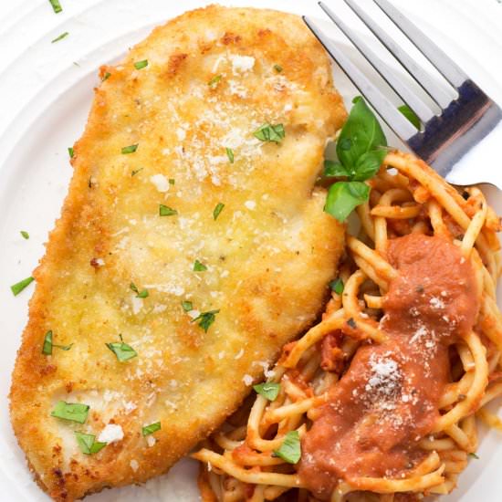 Crusted Chicken Romano - Recipe photo by borrowedbites