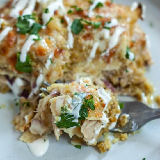 Pork Enchilada Hot Dish - Recipe photo by midwexican