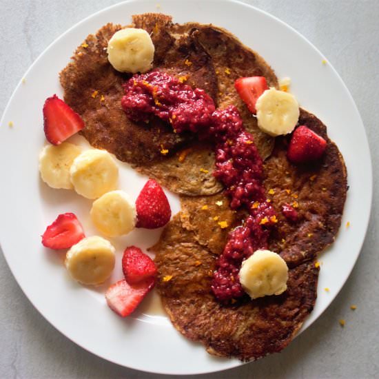 Amaranth Pancakes - Recipe photo by Earthlysuperfood