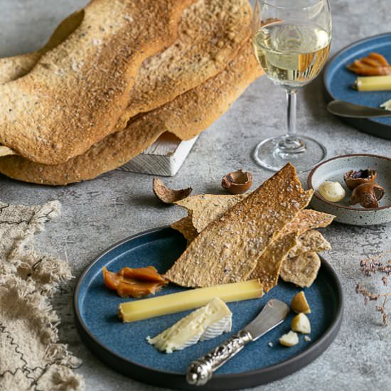 spiced lavosh crackers - Recipe photo by between2kitchens
