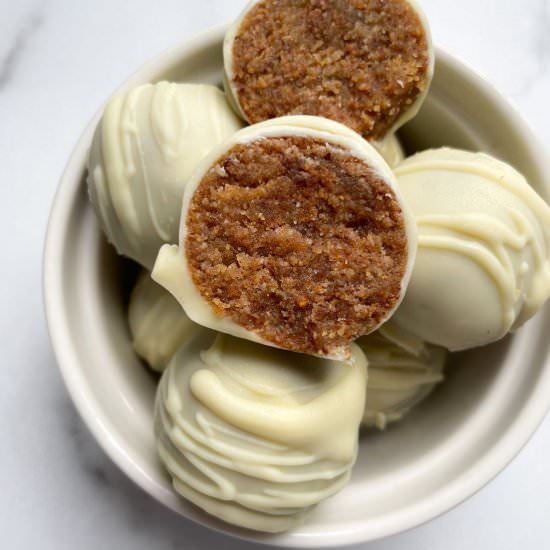 Snickerdoodle Cookie Dough Truffles - Recipe photo by frozen_bananas_