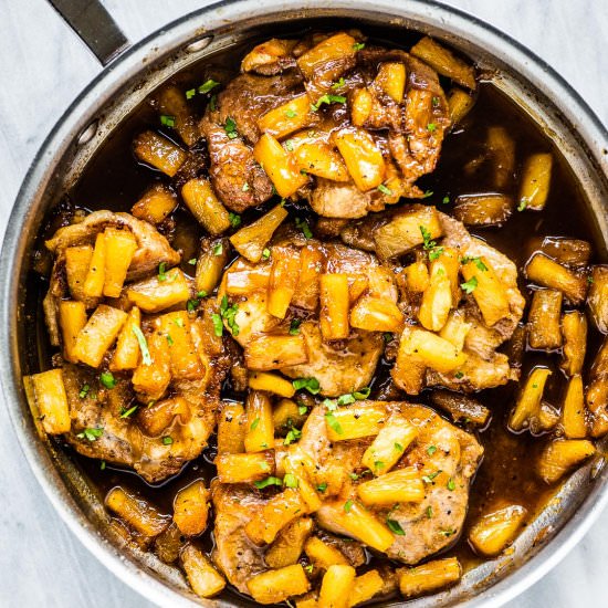 Pineapple Pork Chops - Recipe photo by The Endless Meal