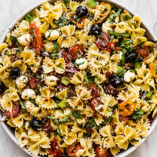 Pasta Salad with Italian Dressing - Recipe photo by The Endless Meal