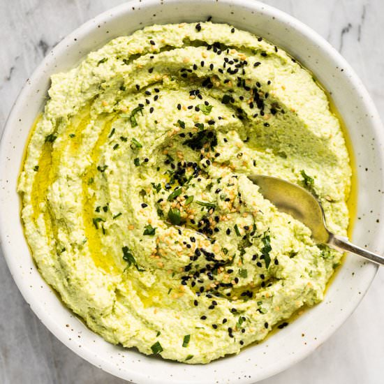 Edamame Hummus - Recipe photo by The Endless Meal