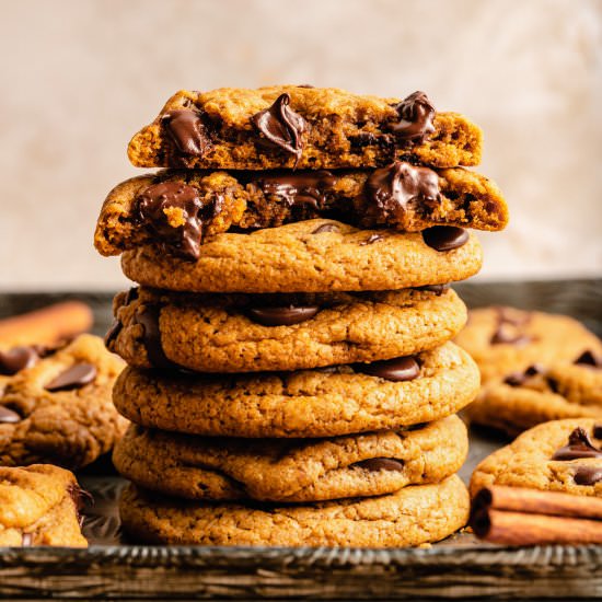 Pumpkin Chocolate Chip Cookies - Recipe photo by eatloveeat