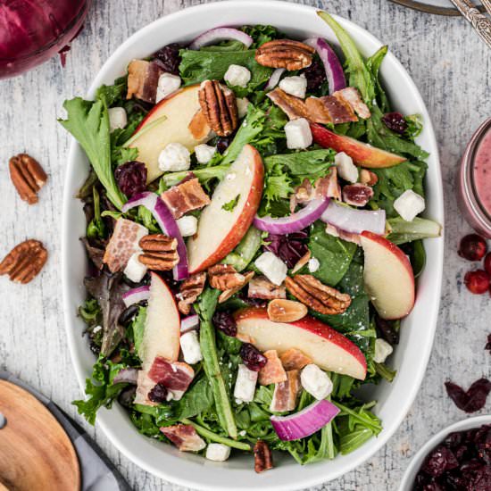 Apple Cranberry Salad - Recipe photo by thecaglediaries