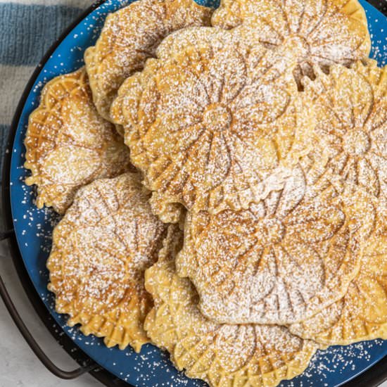 Cardamom Orange Cinnamon Pizzelle - Recipe photo by Mycookiejourney