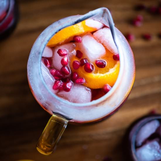 Spiked Pomegranate Party Punch - Recipe photo by dudethatcookz