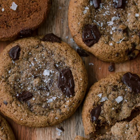 Spelt Chocolate Chunk Cookies - Recipe photo by LifeAroundtheTable