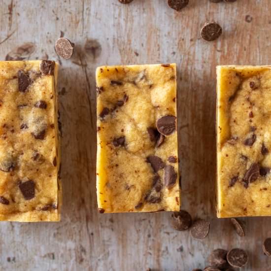 Chocolate Chip Cookie Dough Bars - Recipe photo by primalwellnesscoach