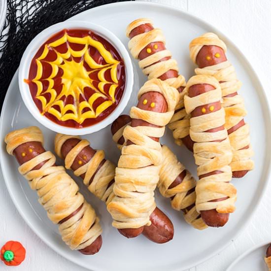 Mummy Hot Dogs - Recipe photo by bellyfull