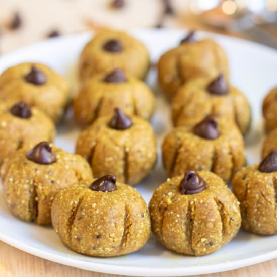 Cashew "Pumpkin" Bliss Balls - Recipe photo by servedfromscratch