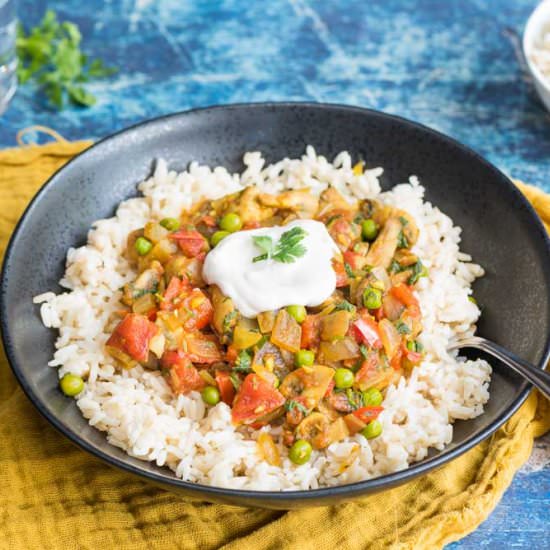 Mushroom Masala – Oil Free - Recipe photo by cleanfooddirtygirl