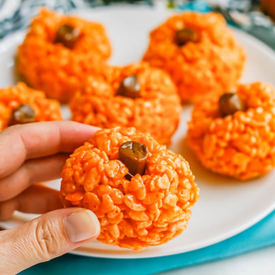 Pumpkin Rice Krispies - Recipe photo by Family Food on the Table