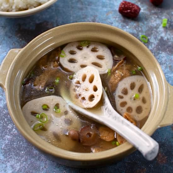 Vegan Lotus Root Soup - Recipe photo by BitterSweet