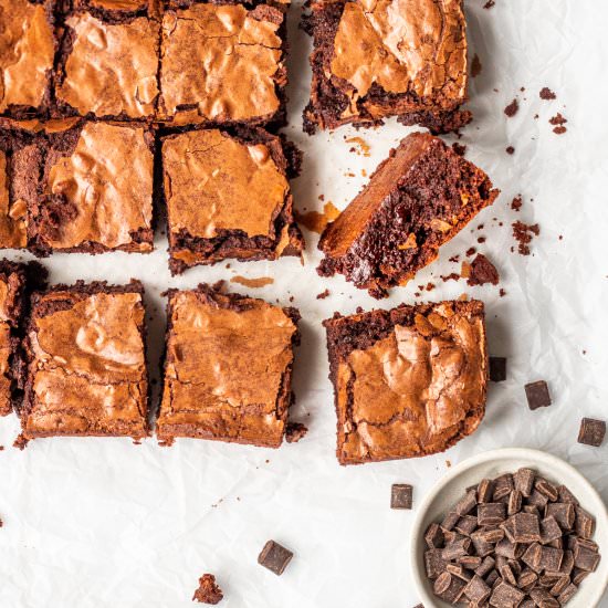 Fudgy Chocolate Brownies - Recipe photo by Searchingforspice