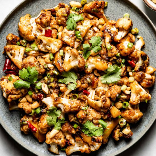 Kung Pao Cauliflower - Recipe photo by The Endless Meal
