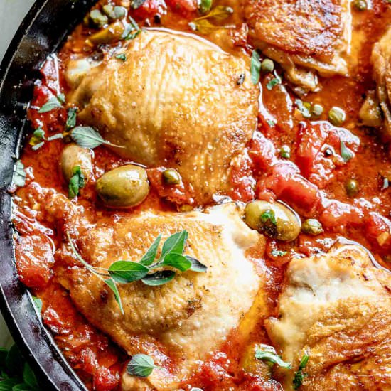 Chicken Puttanesca - Recipe photo by The Endless Meal