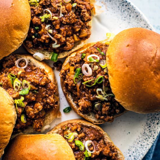 Ground turkey sloppy joes - Recipe photo by killingthyme