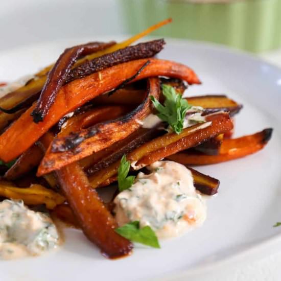 Rainbow Roasted Carrots - Recipe photo by Eatingworksnj