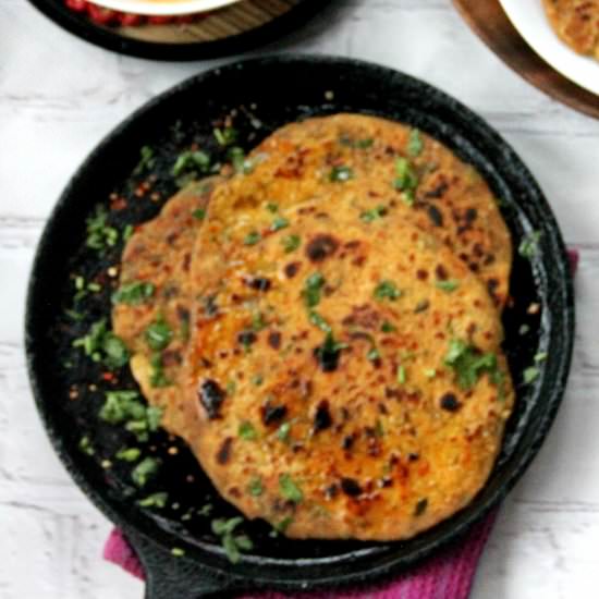 Lentil Parathas - Recipe photo by Spice Chronicles