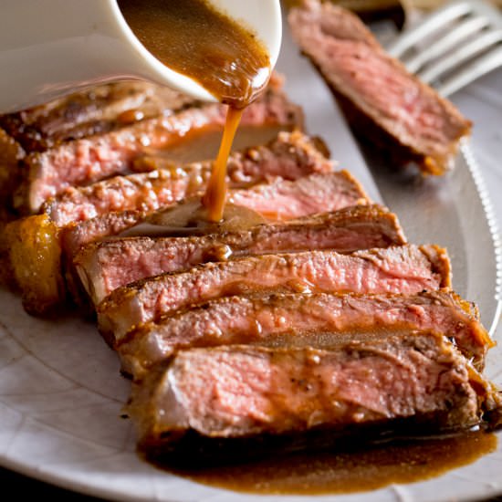 Red Wine Jus - Recipe photo by KitchenSanctuary