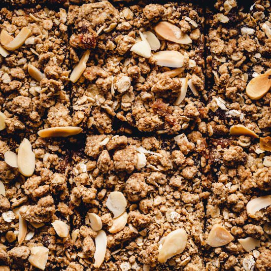 Vegan Date Caramel Slice with Nuts - Recipe photo by myveganminimalist