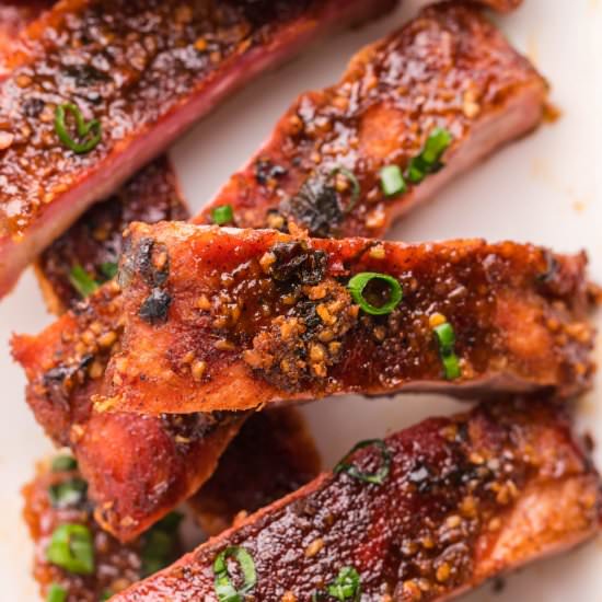 Smoked Pork Ribs - Recipe photo by BBQing With The Nolands