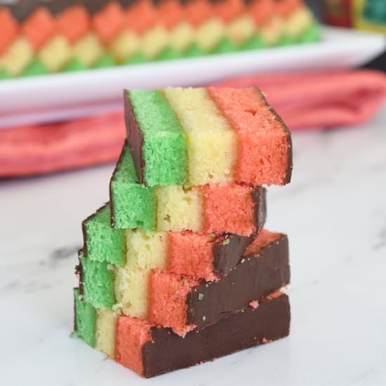 Italian Rainbow Cookies - Recipe photo by eileen.baking-sense