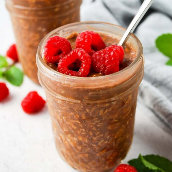 Chocolate Protein Overnight Oats - Recipe photo by AmeesSavoryDish