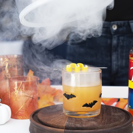 A Smoky Hallows Eve Cocktail - Recipe photo by Pretty in Pistachio