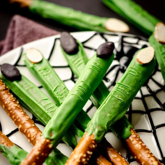 witch finger pretzels - Recipe photo by freshaprilflours