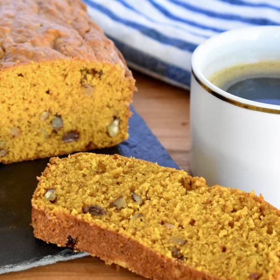 Pumpkin Walnut Raisin Bread - Recipe photo by This Italian Kitchen