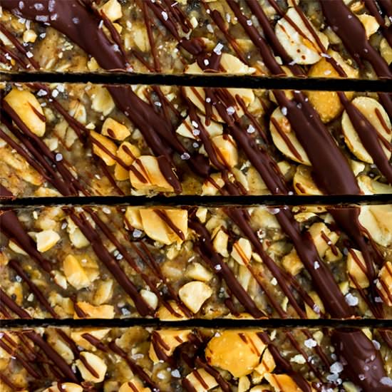 Healthy No-Bake Granola Bars - Recipe photo by FoodborneWellness