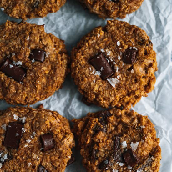 Chocolate Chunk Pumpkin Cookies - Recipe photo by theseasonaljunkie