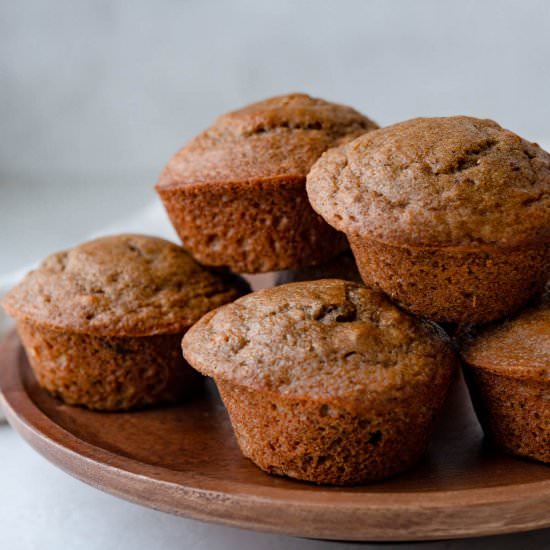 Simple Applesauce Muffins - Recipe photo by garlic and zest