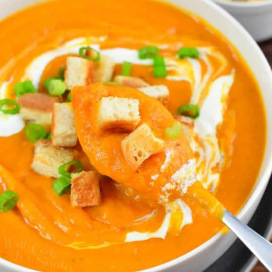 Sweet Potato Soup - Recipe photo by WillCookForSmiles