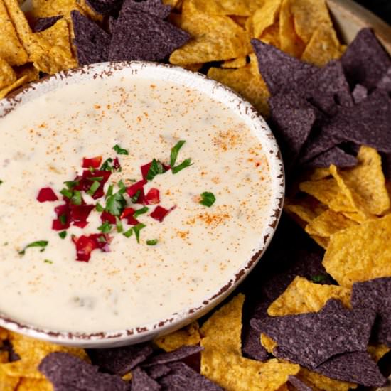 White Queso Dip - Recipe photo by Barbara Curry